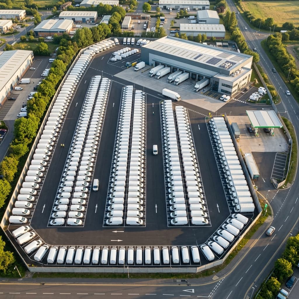 Fleet depot aerial view